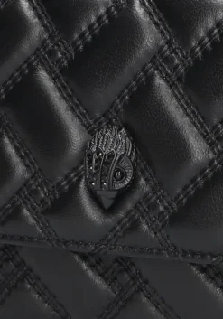 zwarte kurt geiger london schoudertas kensington chain wallet d