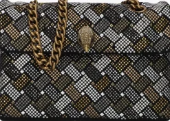 zwarte kurt geiger london schoudertas kensington bag