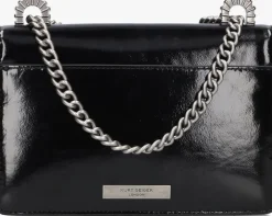 zwarte kurt geiger london handtas bow small shoreditch