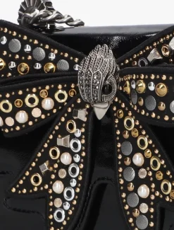 zwarte kurt geiger london handtas bow small shoreditch