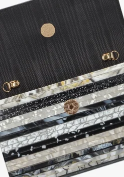 zwarte kurt geiger london clutch party eagle clutch