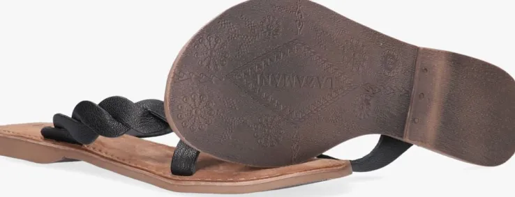 zwarte lazamani teenslippers 75.283