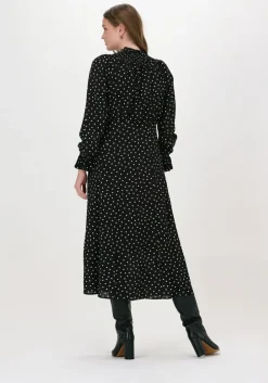 zwarte levete room midi jurk pam 1 dress