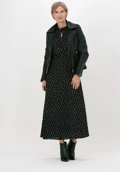 zwarte levete room midi jurk pam 1 dress