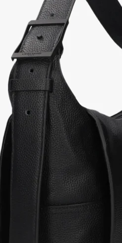 zwarte liebeskind schoudertas lou small pebble hobo m