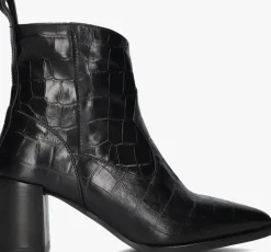 zwarte lina locchi enkellaarsjes 30731