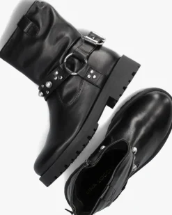 zwarte lina locchi enkellaarsjes lein-34