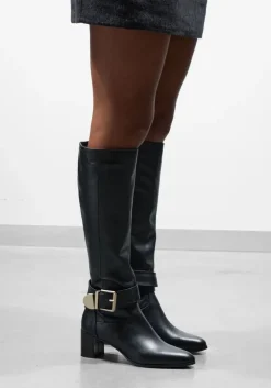 zwarte lina locchi hoge laarzen 8596