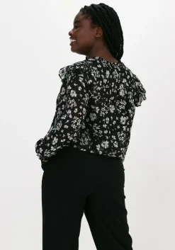 zwarte liu jo blouses tunica ts nav