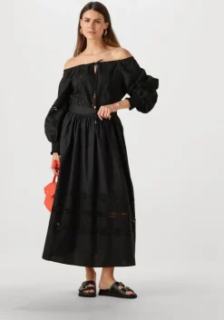 zwarte liu jo blouses tunica ts nav