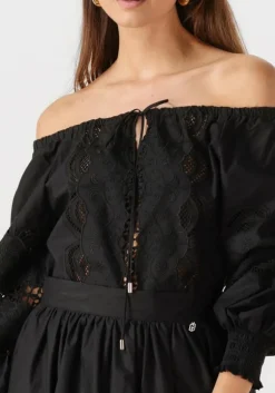 zwarte liu jo blouses tunica ts nav