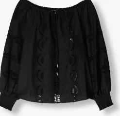 zwarte liu jo blouses tunica ts nav