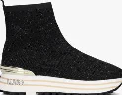 zwarte liu jo hoge sneakers liu jo maxi wonder 83