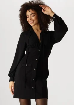 zwarte liu jo mini jurk 3.0 abito punto milano