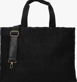 zwarte liu jo shopper logo bag