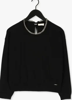 zwarte liu jo trui ecs maglia chiusa m/l 4