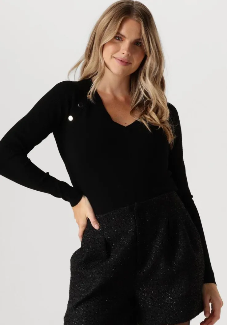 zwarte liu jo trui ecs maglia chiusa m/l 2