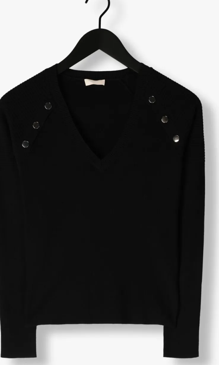 zwarte liu jo trui ecs maglia chiusa m/l 2