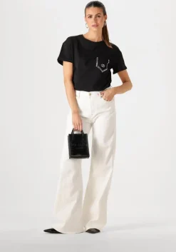 zwarte liu jo t-shirt ecs t-shirt moda m/c