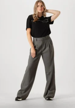 zwarte liu jo t-shirt ecs t-shirt m/c decoraz