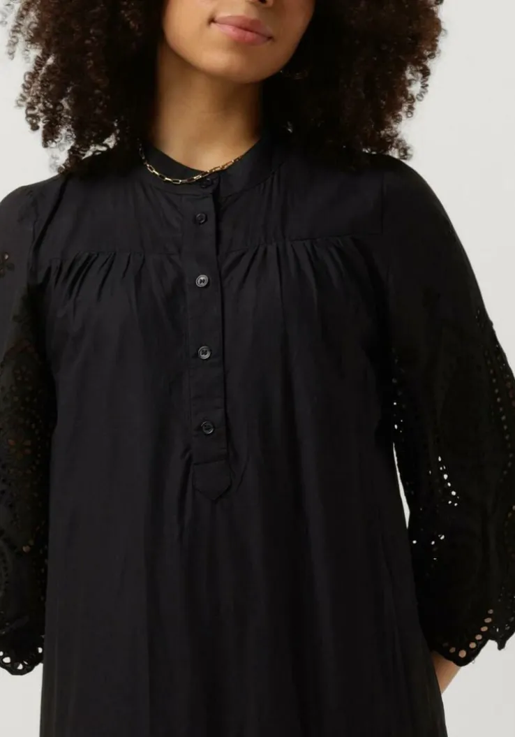 zwarte lollys laundry maxi jurk timorll midi dress ss