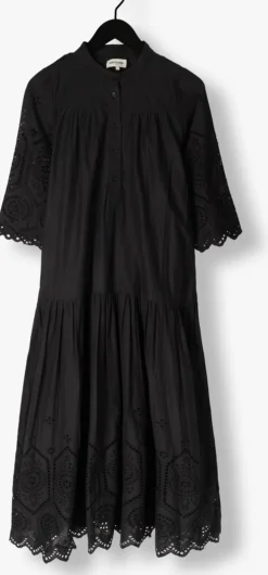 zwarte lollys laundry maxi jurk timorll midi dress ss