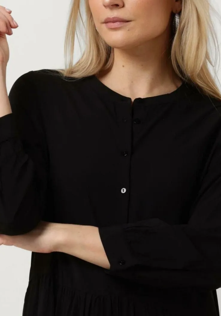 zwarte lollys laundry maxi jurk neell maxi dress ls