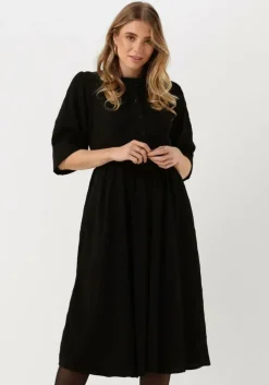 zwarte lollys laundry midi jurk boston dress