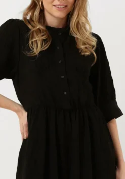 zwarte lollys laundry midi jurk boston dress