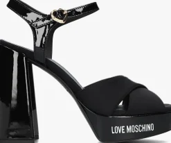 zwarte love moschino sandalen ja1605