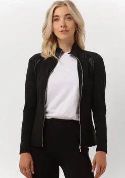 zwarte lune active vest bobby metallic jacket