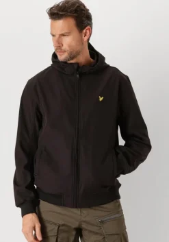 zwarte lyle & scott jack mesh back softshell jacket
