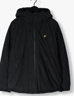 zwarte lyle & scott jack padded puffer jacket