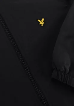 zwarte lyle & scott jack zip through hooded jacket