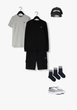 zwarte lyle & scott korte broek cargo sweat short