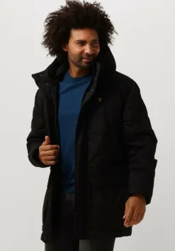 zwarte lyle & scott parka's microfleece parka 2.0