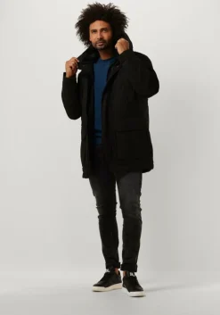 zwarte lyle & scott parka's microfleece parka 2.0