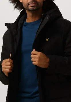 zwarte lyle & scott parka's microfleece parka 2.0