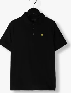 zwarte lyle & scott polo plain polo shirt b