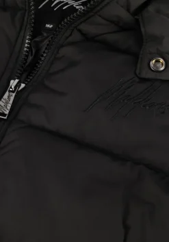 zwarte malelions gewatteerde jas donn puffer