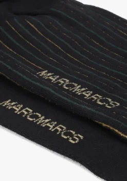 zwarte marcmarcs sokken berry cotton 2-pack