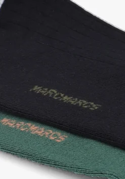 zwarte marcmarcs sokken denise 2-pack