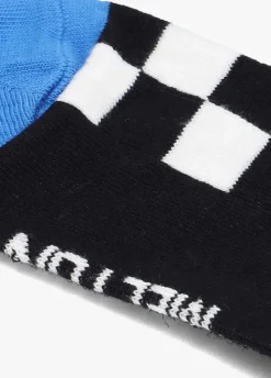 zwarte melton sokken race socks