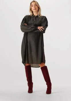 zwarte mes demoiselles maxi jurk felicia