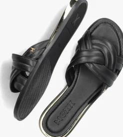 zwarte mexx slippers natalya