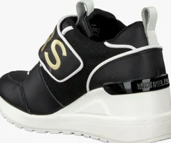 zwarte michael kors kids lage sneakers zia-neo debo