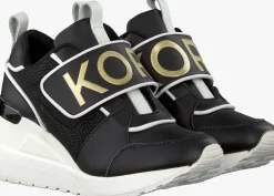 zwarte michael kors kids lage sneakers zia-neo debo