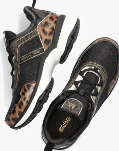 zwarte michael kors kids lage sneakers olympia