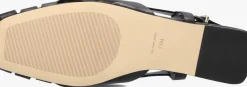 zwarte michael kors platte sandalen irene sling flat