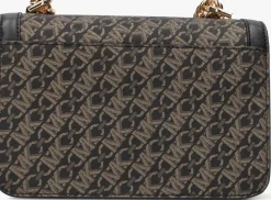 zwarte michael kors schoudertas heather